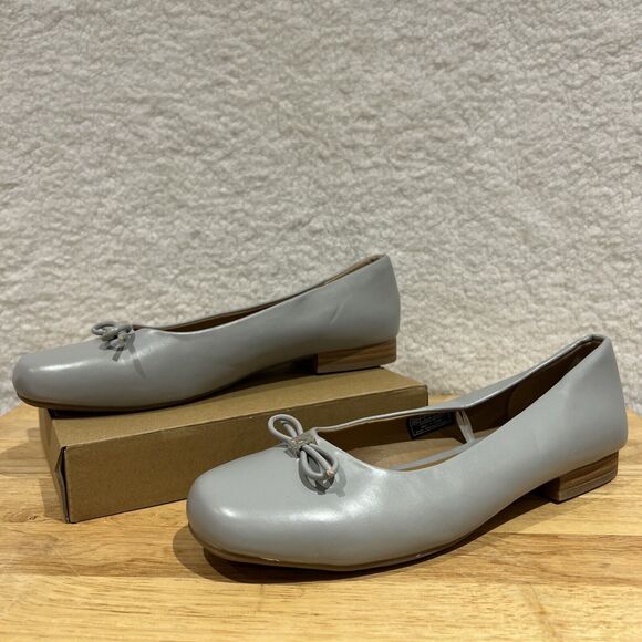 Nautica Balletcore Flats w/ Bow Women's Sz 9 Shoes Dusty Blue Gray Classiccore - Picture 2 of 16